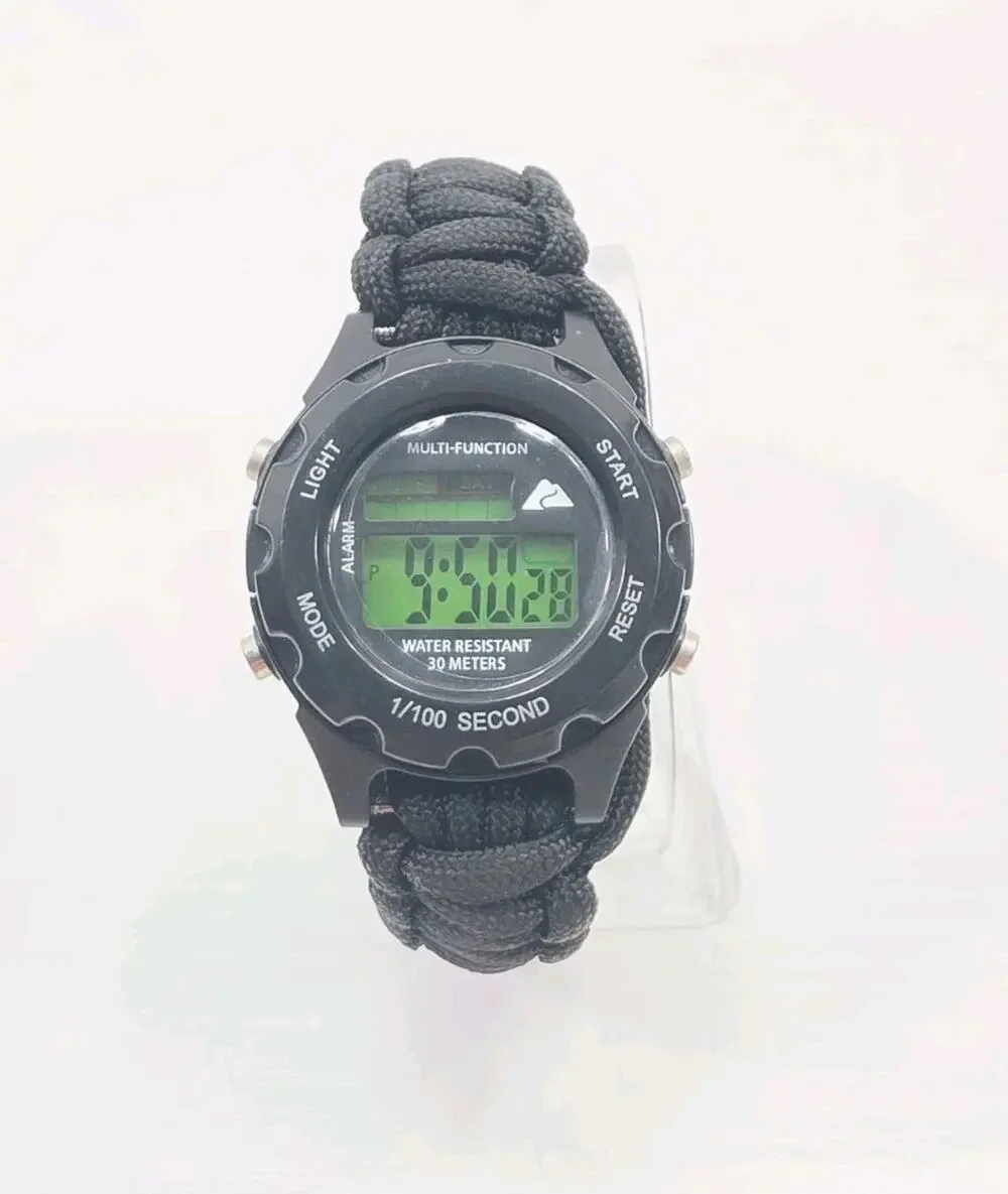 Ozark Trail Watch 4 In 1 Water-Resistant Stainless Steel Case Back & Compass 274